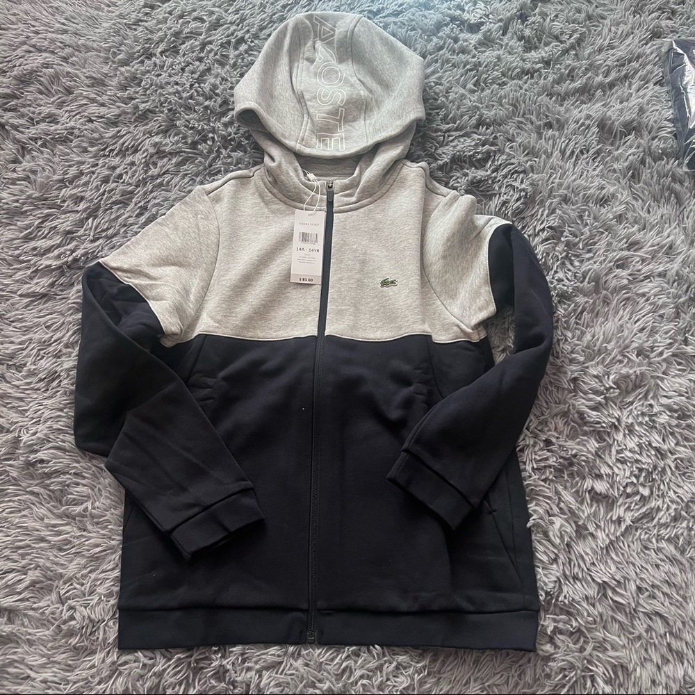 Lacoste Boys' Hooded Colorblock Fleece Zip
Sweatshirt